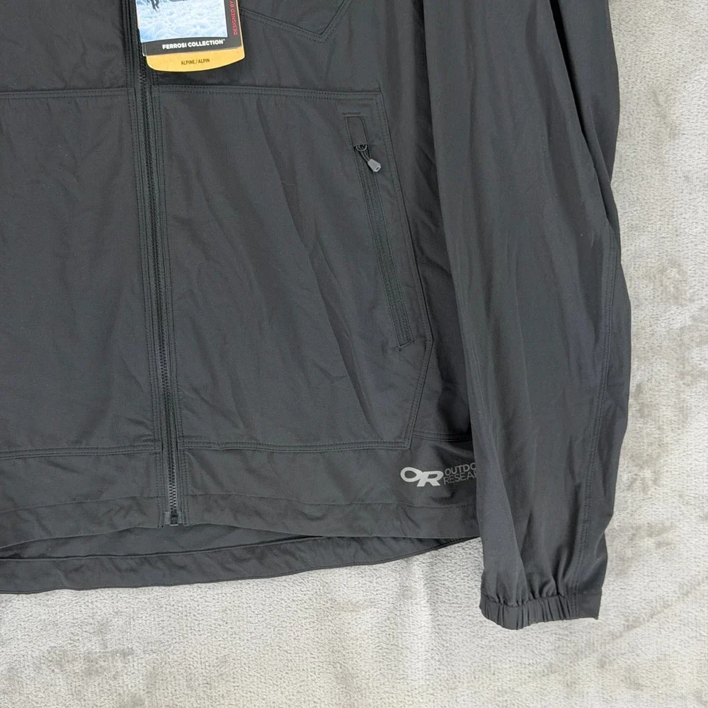 Outdoor‎ Research Mens Ferrosi Jacket Black Softshell Full Zip 274302 Large NWT